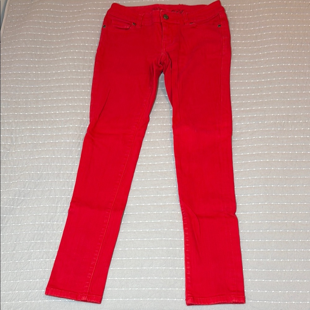 The Limited Red Straight Leg Jeans